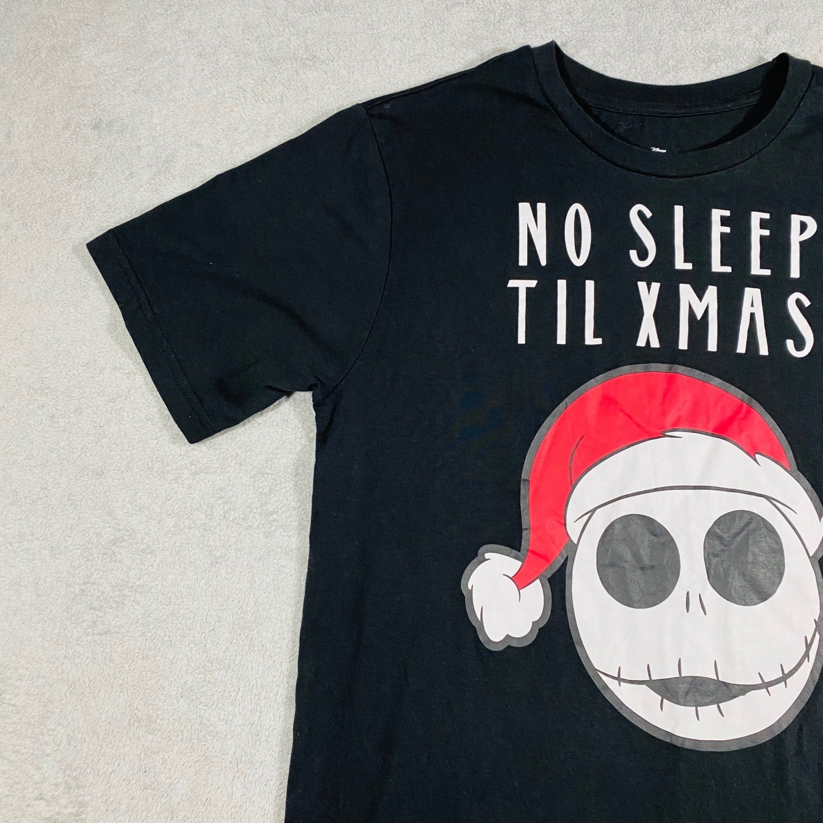 Disney Nightmare Before Christmas T-Shirt Mens Med Black Jack Skellington Xmas