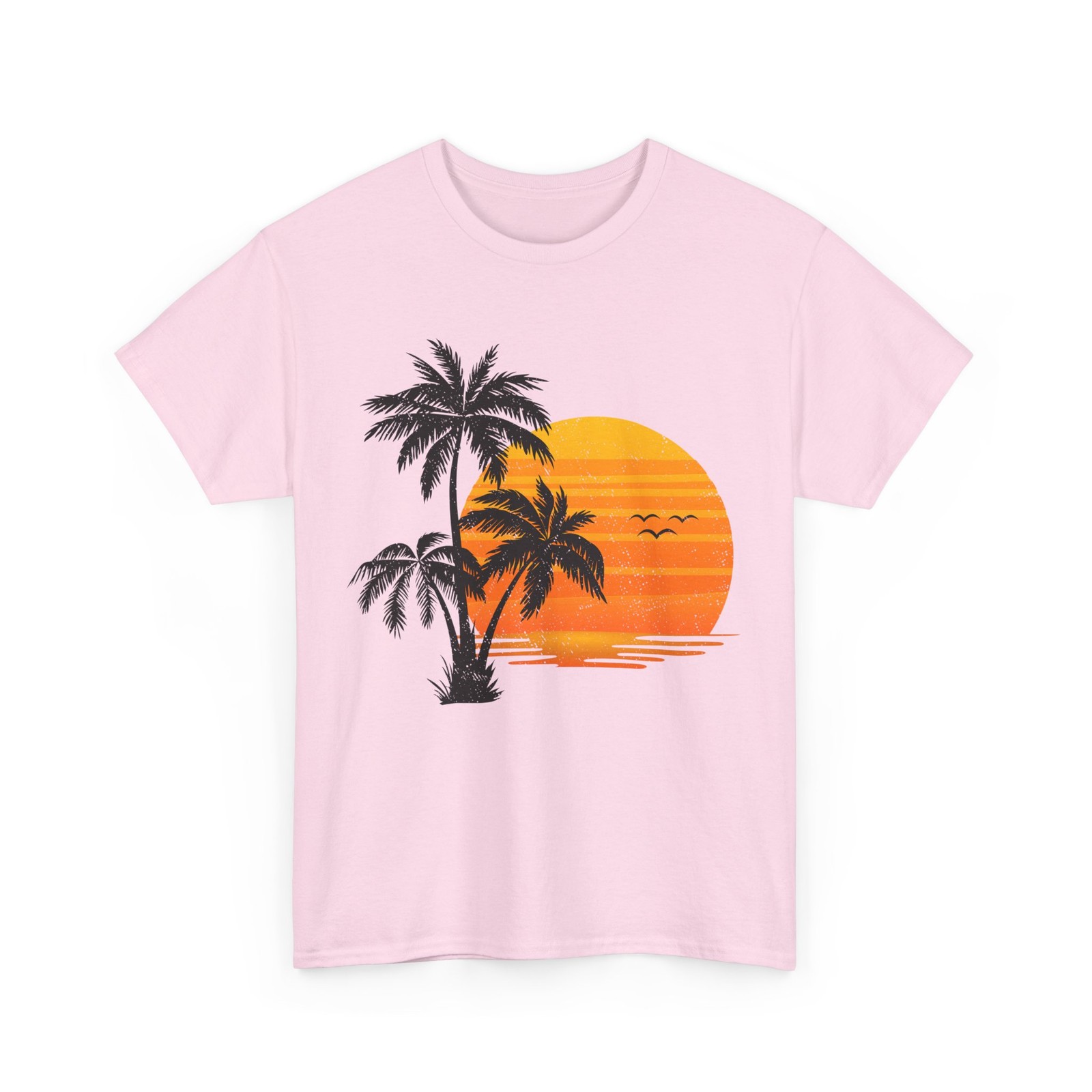 Palm Trees T-Shirt, Summer Vacation Beach Lovers Sunset Women Men Vintage Shirt