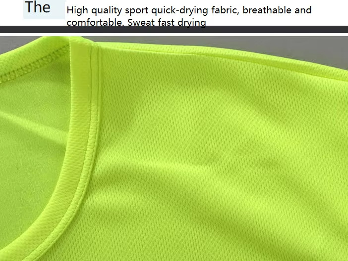 White Gym T-Shirt Size S -EU 100% Polyester Breathable Quick Dry