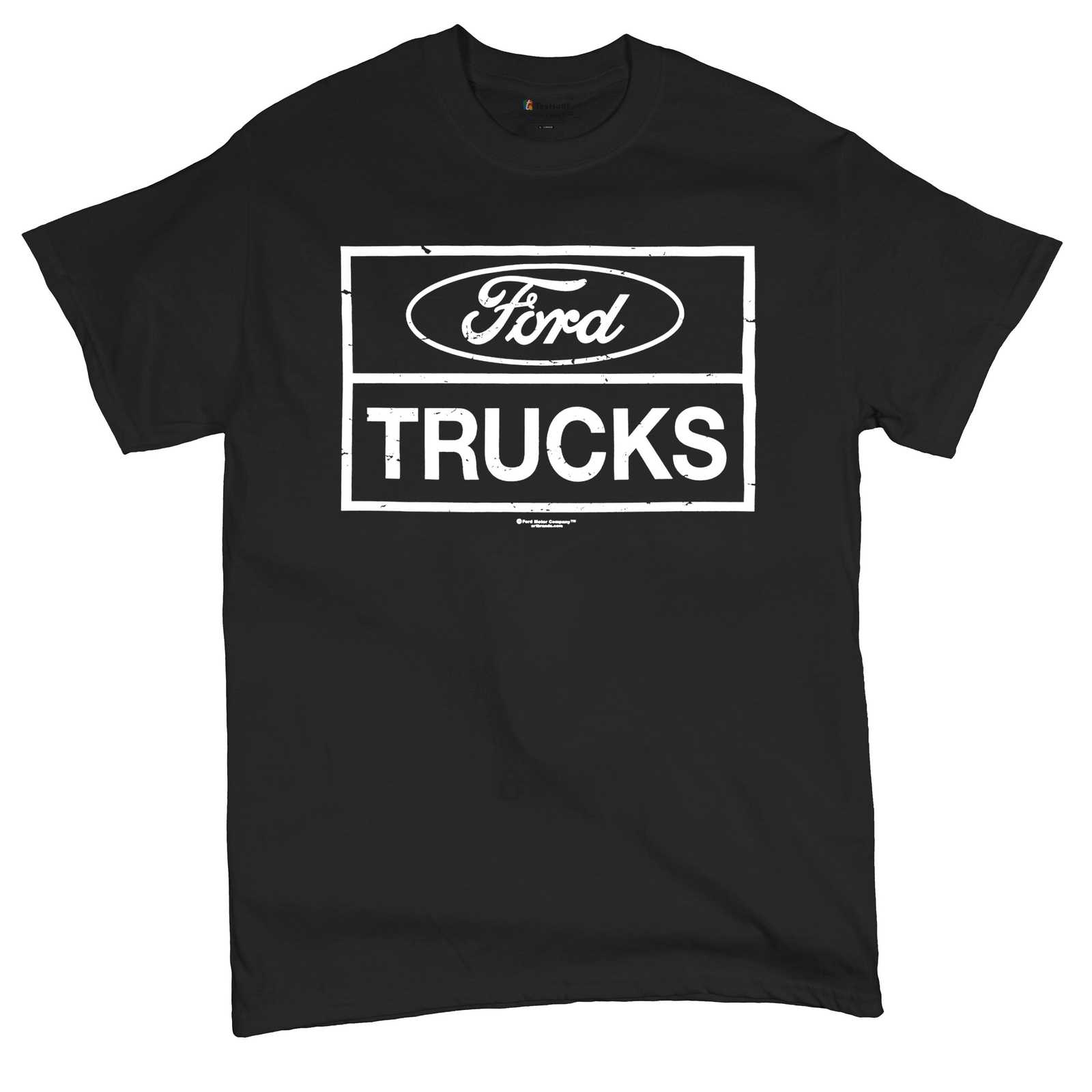 Distressed Ford Trucks T-Shirt F150 American Pick Up Cotton Tee