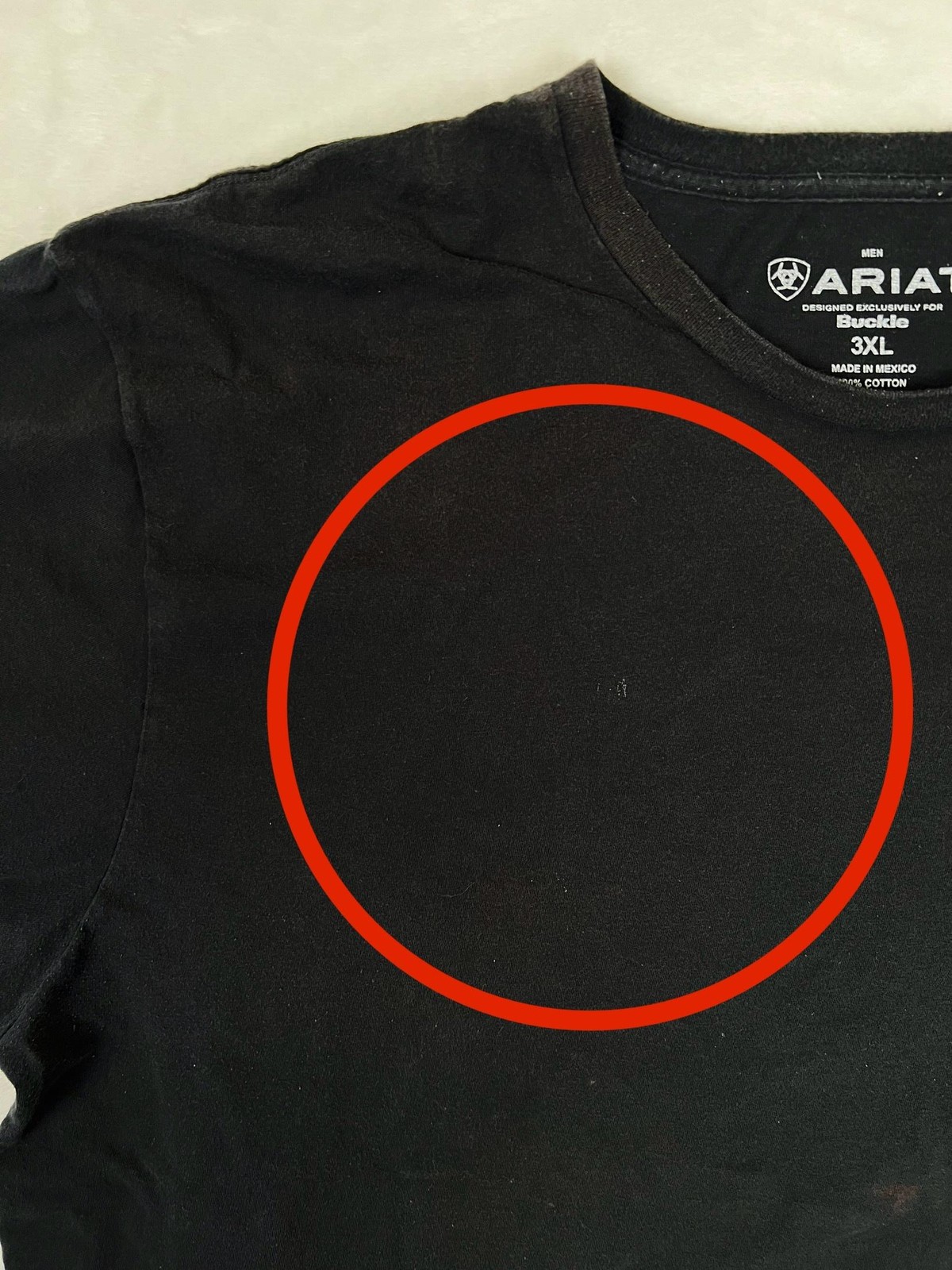 Ariat T-Shirt Mens 3XL Black Buckle Aztec Logo Graphic Western Southwestern