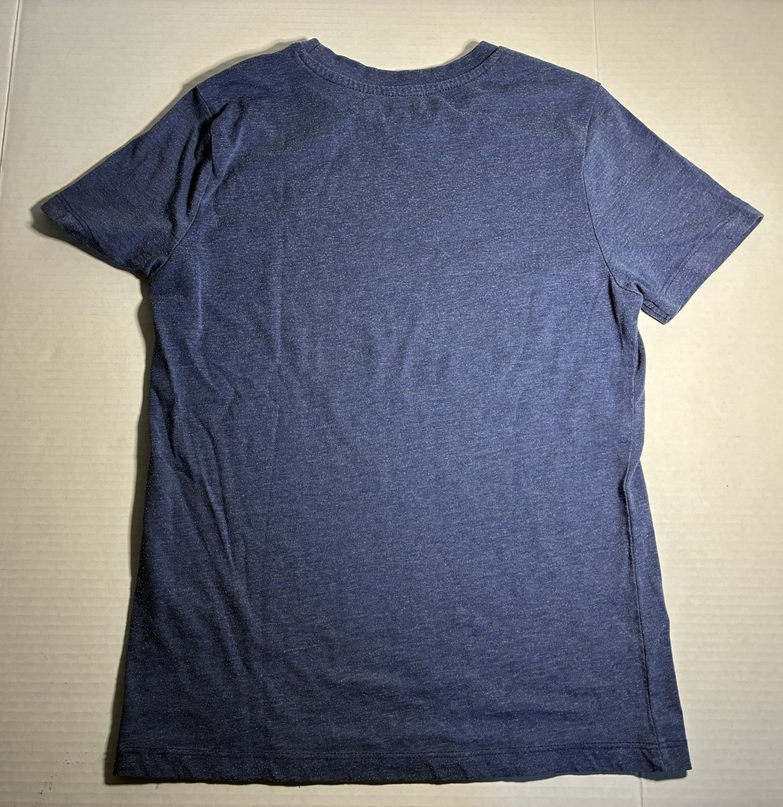U.S. Polo Assn. Blue Solid Embroidered Logo Tee Cotton Blend Teen L (10-12)