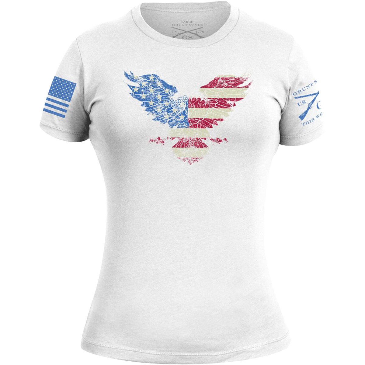 Grunt Style Women&rsquo;s Freagle Crewneck T-Shirt – White