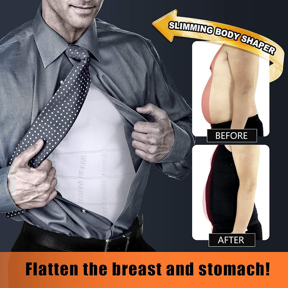 Men&rsquo;s Slimming Body Shaper Vest Abs Abdomen Compression Shirt Workout Tank Tops
