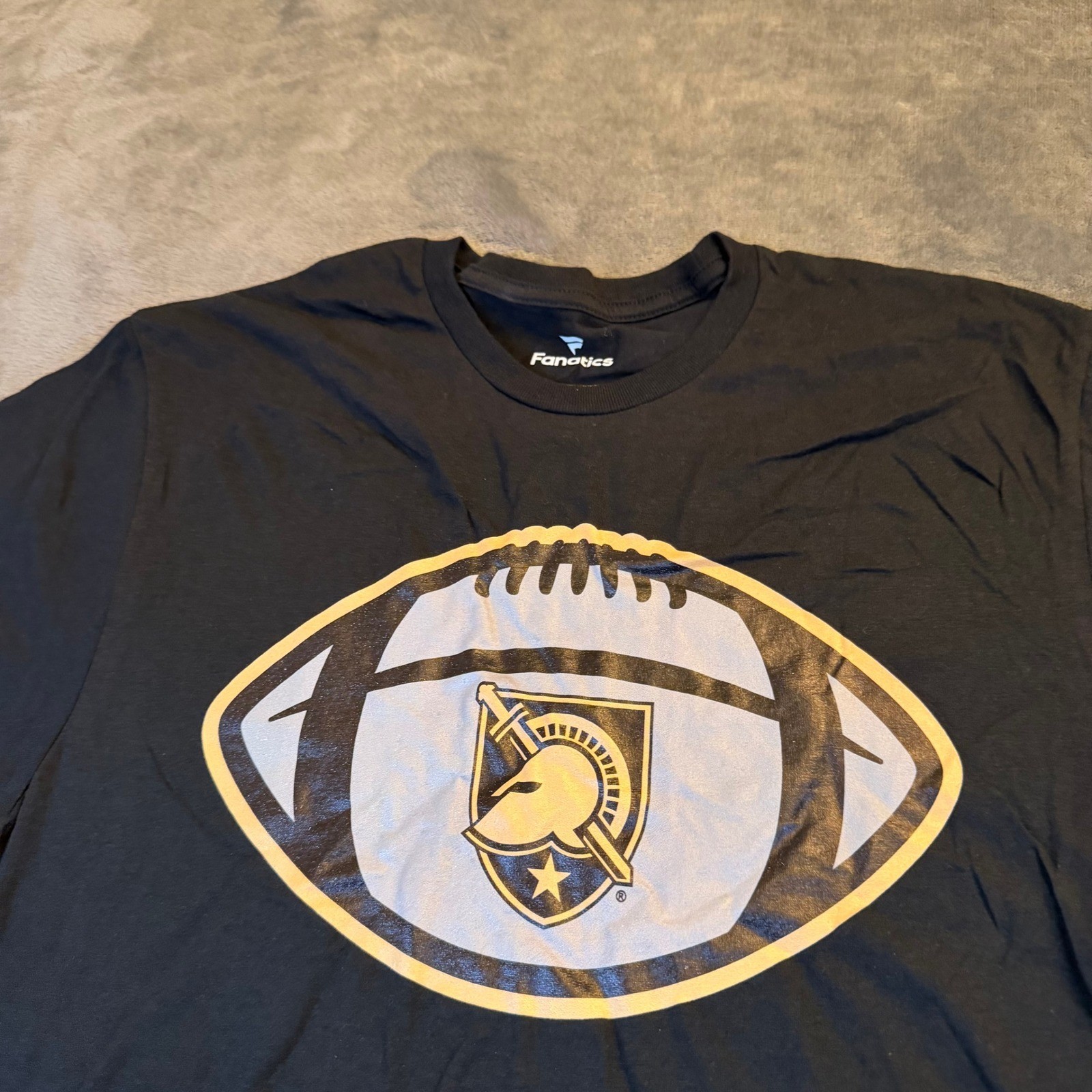 Fanatics Black Army Black Knights Football T Shirt Men&rsquo;s Size Medium