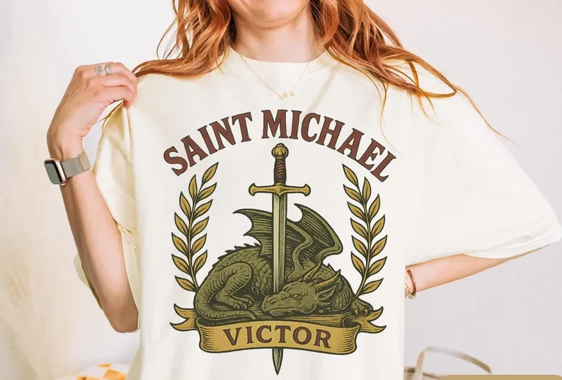 Saint Michael Shirt Catholic St Michael the Archangel TShirt Gift for Men Women