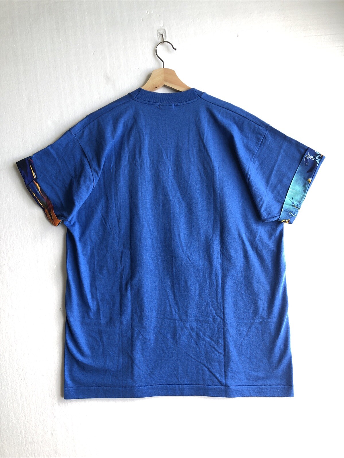 Vintage Fruit Of The Loom Best T Shirt XL Blue Single Stitch Aquatic Fish Tee