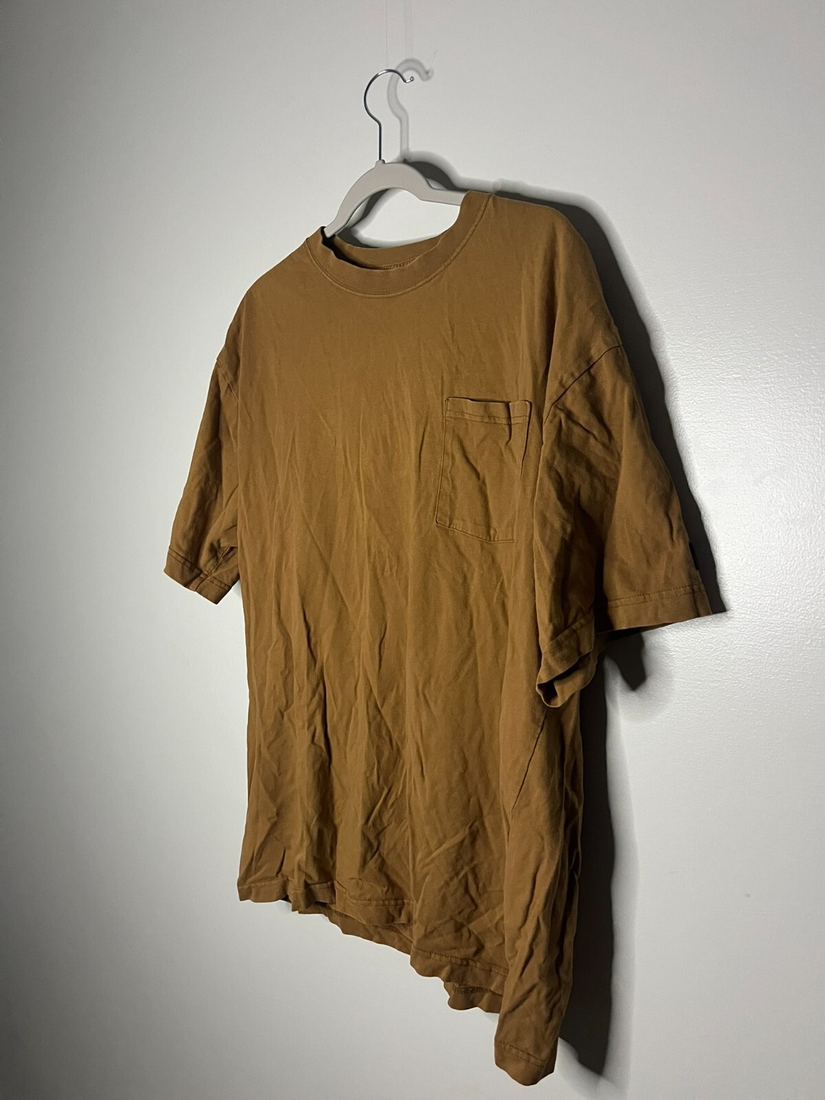Genuine Dickies Camel Brown Short Sleeve Cotton Pocket T-Shirt Men Size X Large