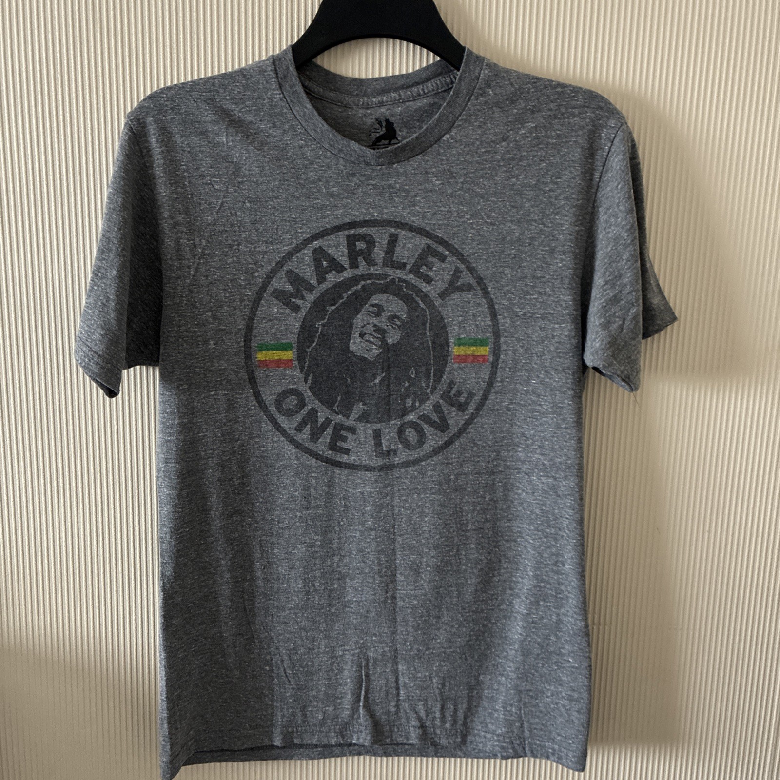 Bob Marley One Love T-Shirt Size Medium Grey Zion Label