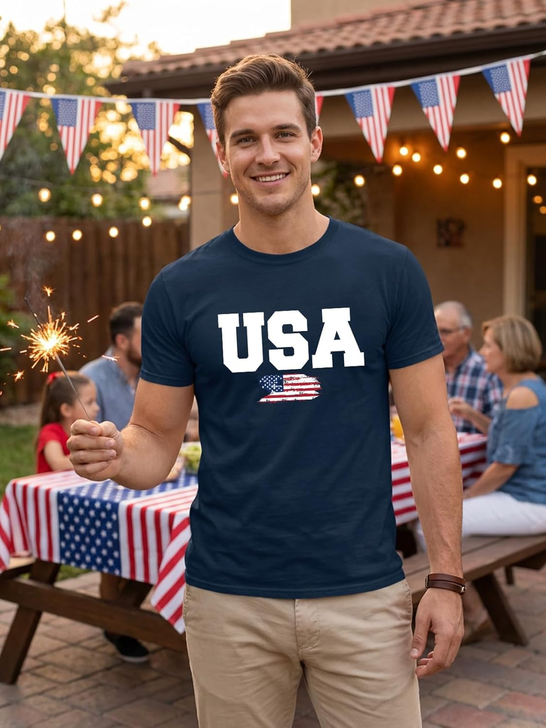 250th Anniversary USA Shirts for Men Shirt American Flag Graphic