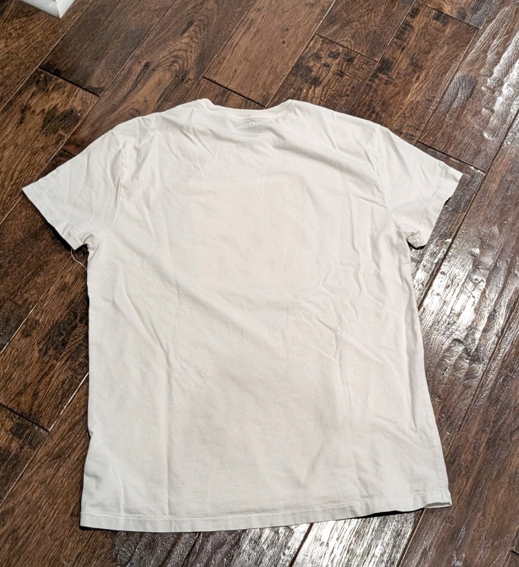Polo Ralph Lauren Box Logo White T Shirt Classic Fit Med Vtg Retro Style Royal