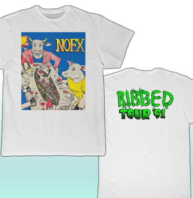 Vintage 1991 NOFX Ribbed Tour Shirt