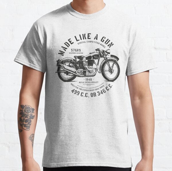 Royal Enfield Bullet 1948 – T-shirt Design – Gun Metal Grey Classic T-Shirt