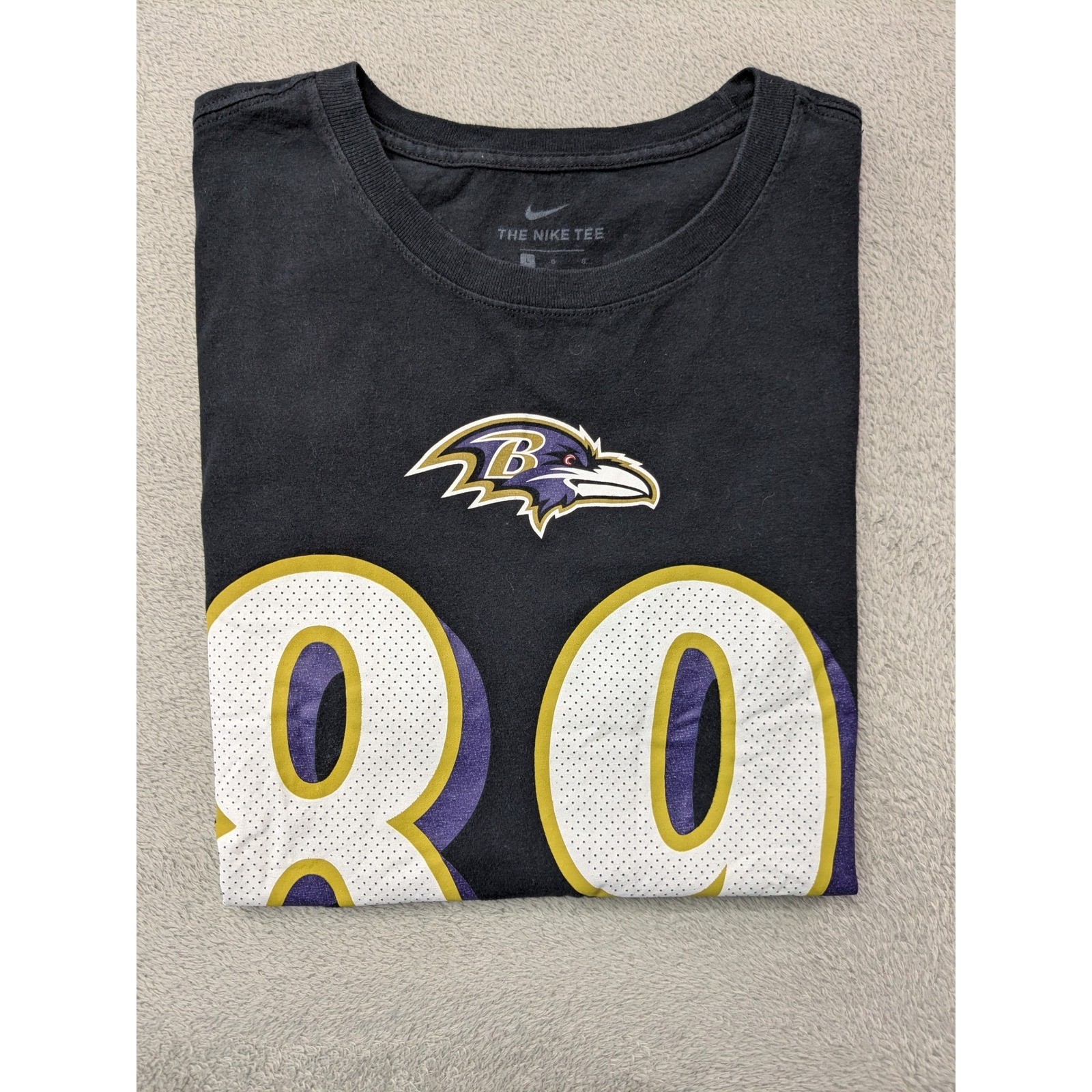 Nike Baltimore Ravens Mark Andrews 89 NFL Football T Shirt Men&rsquo;s Large Black