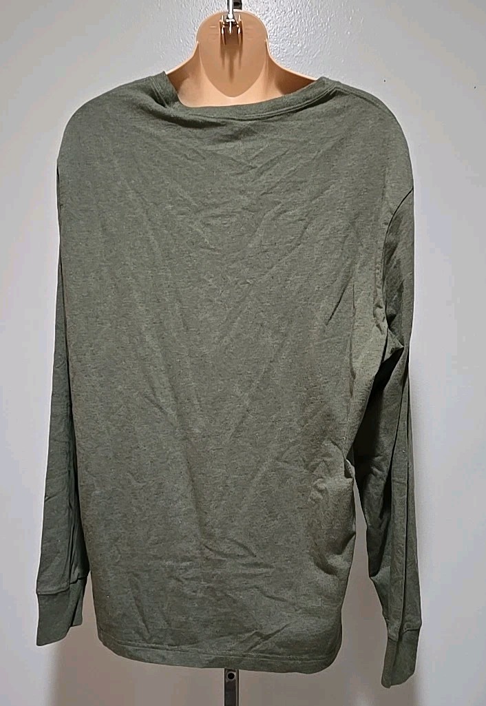 NWT Cremieux Men&rsquo;s Long Sleeve Tee Green Size L Large Cotton Spandex Blend