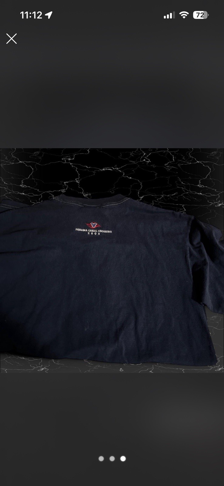 Disney Cruise Line Men&rsquo;s Navy Panama Canal Crossing 2005 Graphic Tee Cotton