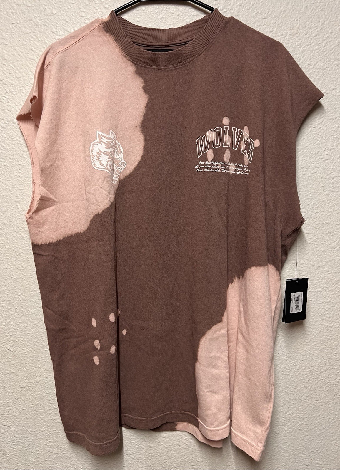 Darc Sport Protect Us Mauve Acid Wash Premium Muscle /1000 Mens Size L OHANA