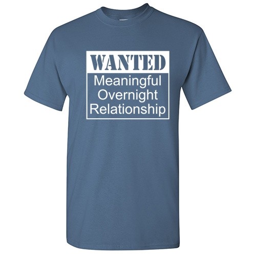 Meaningful Overnight Sarcastic Cool Graphic Gift Idea Adult Humor Funny T Shirt