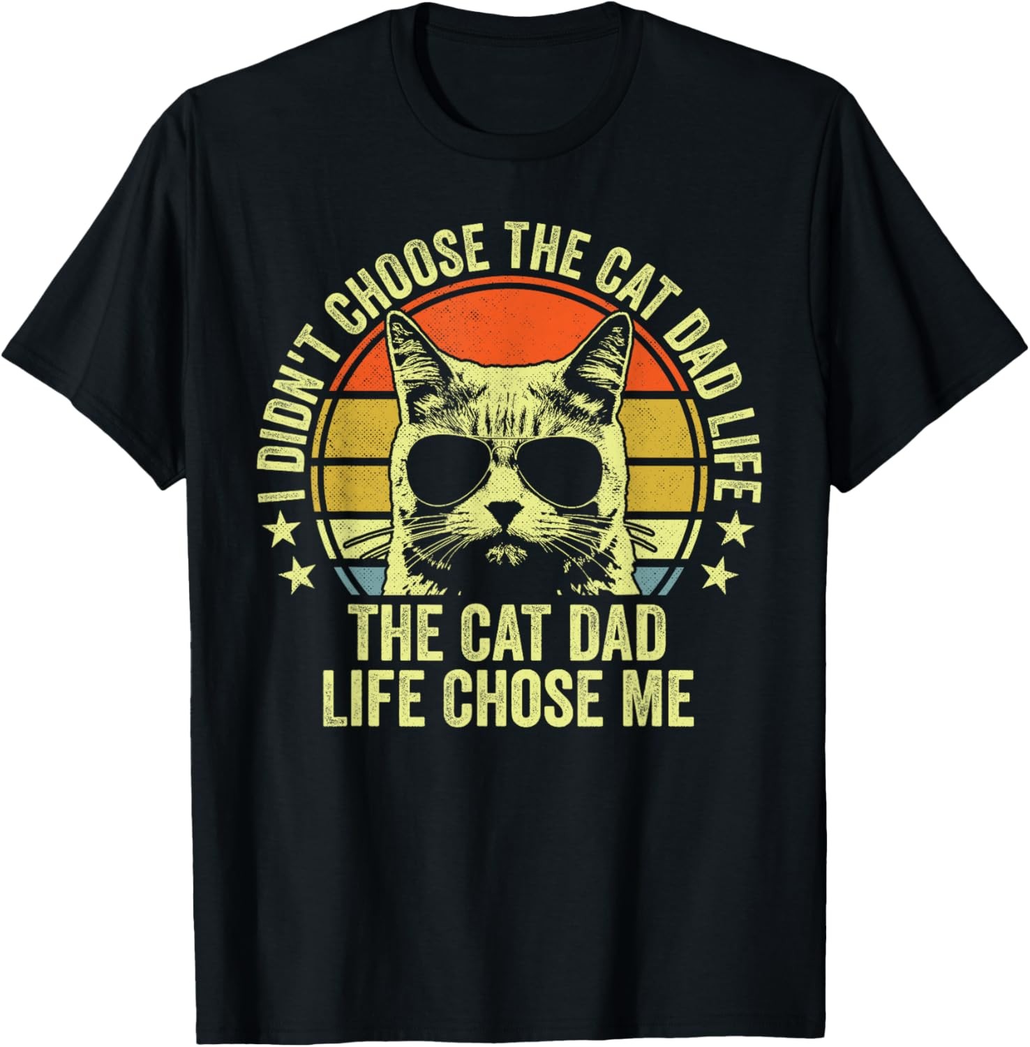 Cat Dad Shirts For Men Funny Cat Dad Father&rsquo;s Day Cat Daddy T-Shirt
