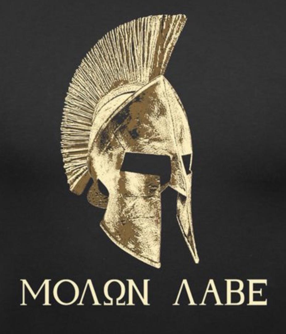 Rothco 61160 « Molon Labe” Spartan Black Short Sleeve T-Shirt – Size L – NWT