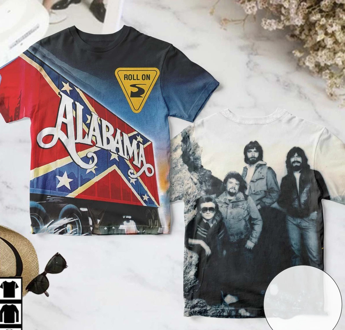 Alabama Roll On Album Cover 3D Shirt Unisex All Over Print GE744