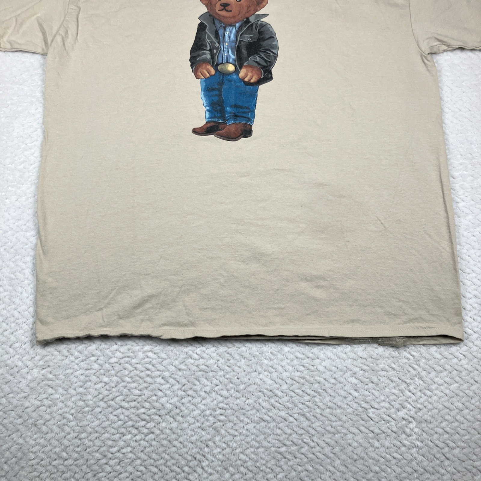 Cowboy T-Shirt Polo Bear Style T-Shirt Style Casual Graphic T-Shirt XL
