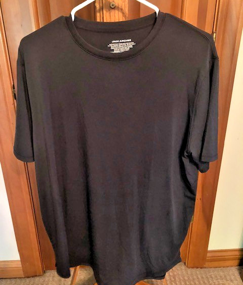 JACK ARCHER New Designer Mens Large Charcoal Gray Short Sleeve Crew Neck T-Shirt