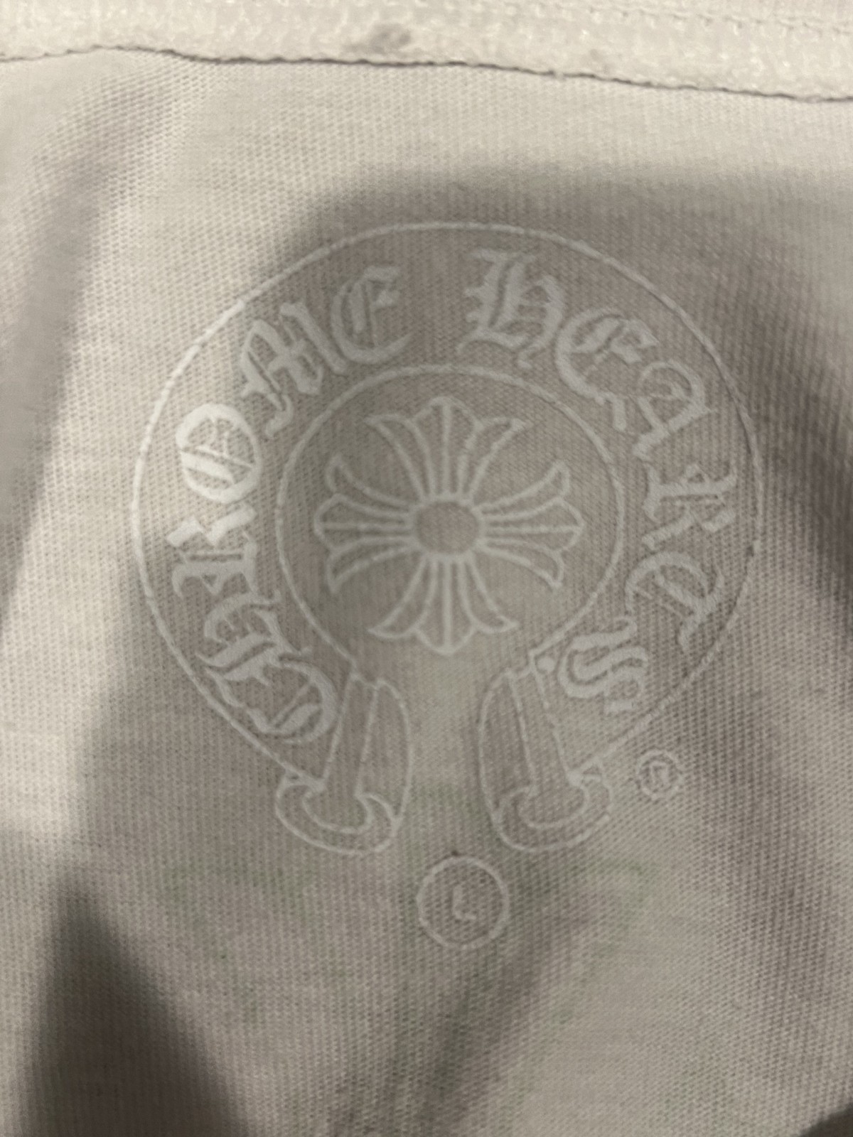 Chrome Hearts White & Green Cemetery Cross Logo T-Shirt Size Large