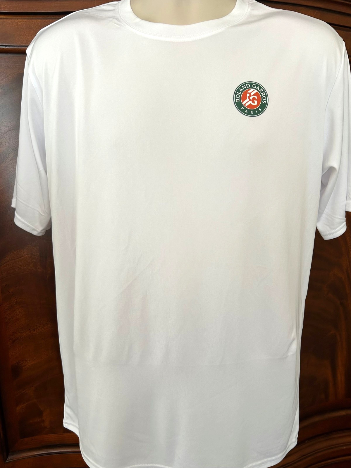 French Roland Garros Tribute 3.8-OZ, UPF 50+, 100% Poly Dry-Fit SS T&rsquo;s -10% OFF