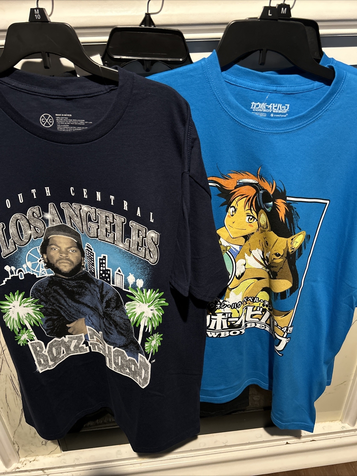 Large T-shirts For Men Mix 4 Pcs Blue And Black Color