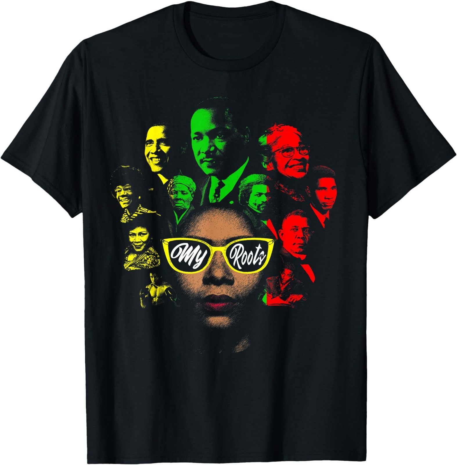 Black History Leaders Collage Famous African American Month UNISEX T-Shirt,