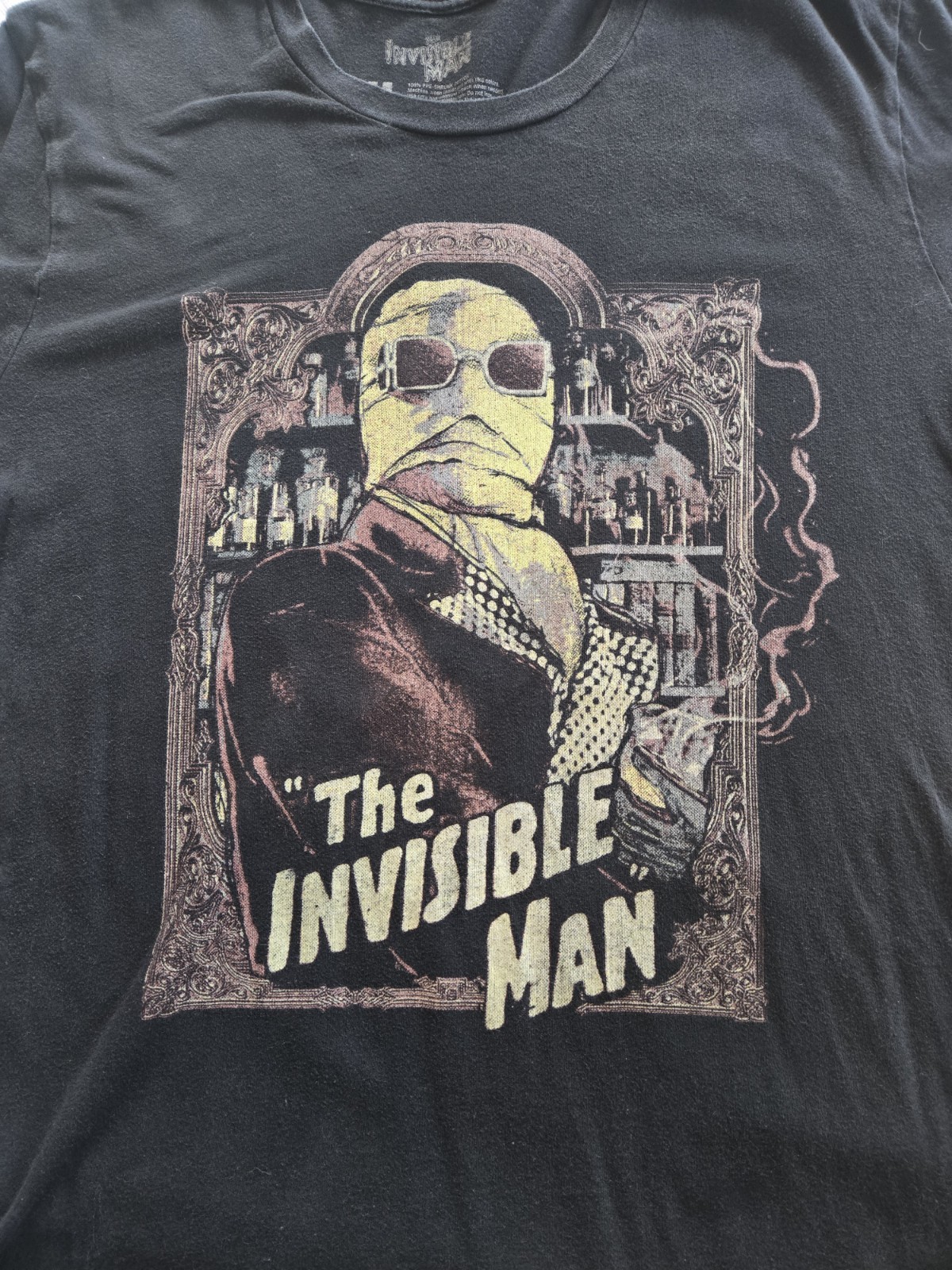 Fright Rags Invisible Man T-Shirt Size XL Pet And Smoke Free Home