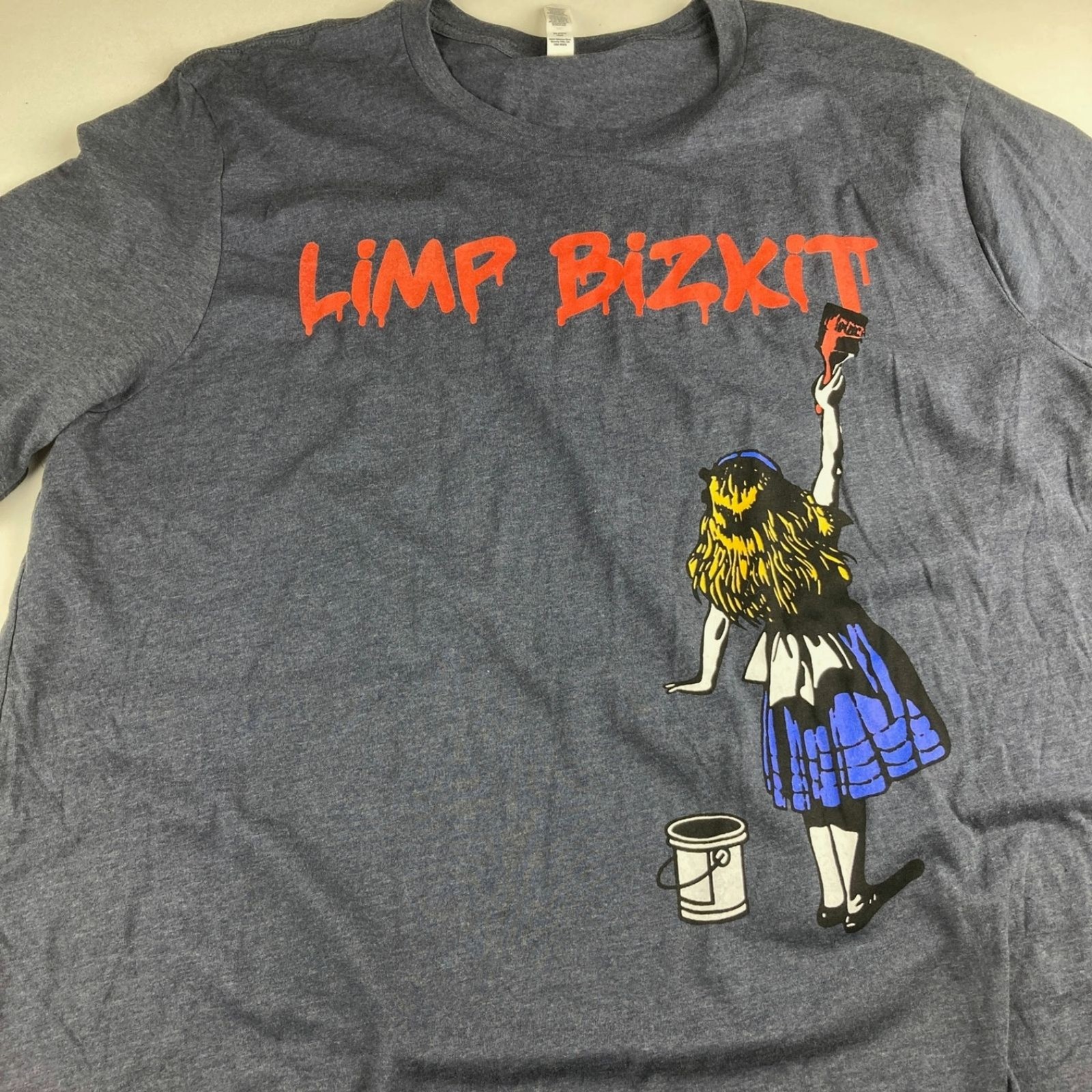 Limp Bizkit T Shirt Mens 2XL Gray Graphic Tee Concert Band Style Bella Canvas