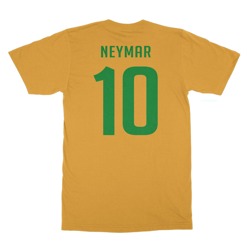 Neymar 10 Jersey Style – Brazil Soccer Cup Fan Unisex T-Shirt