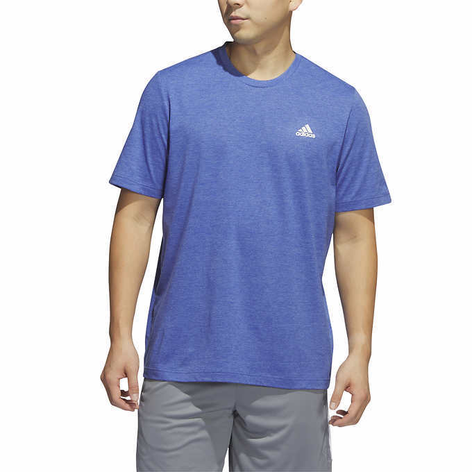Adidas Men&rsquo;s Short Sleeve Tee Shirt Moisture Wicking with Logo | H11