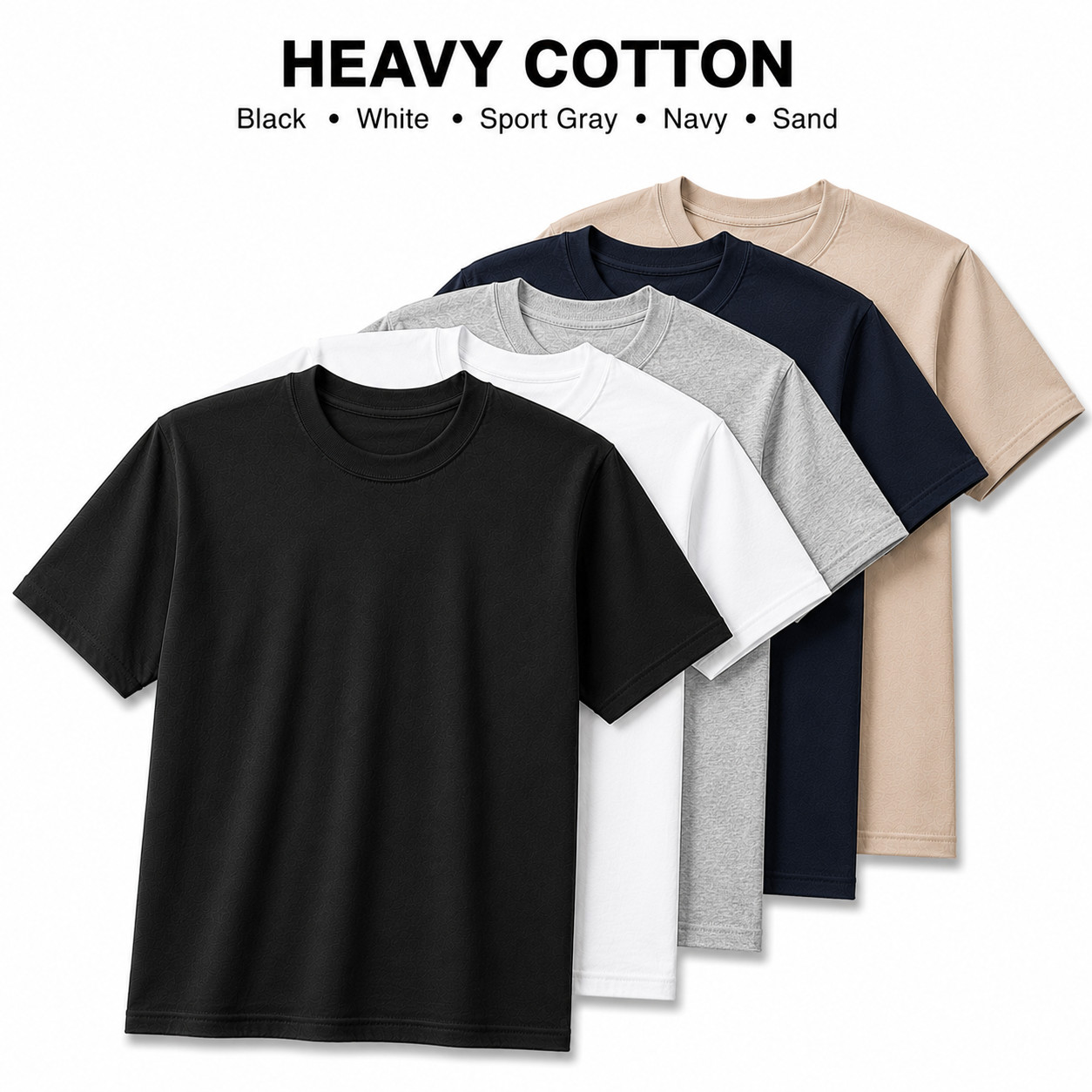 Gildan Heavy Cotton 5000 T-Shirt 3 & 5 Pack Men&rsquo;s Fashion Color Cotton Tee S-5XL