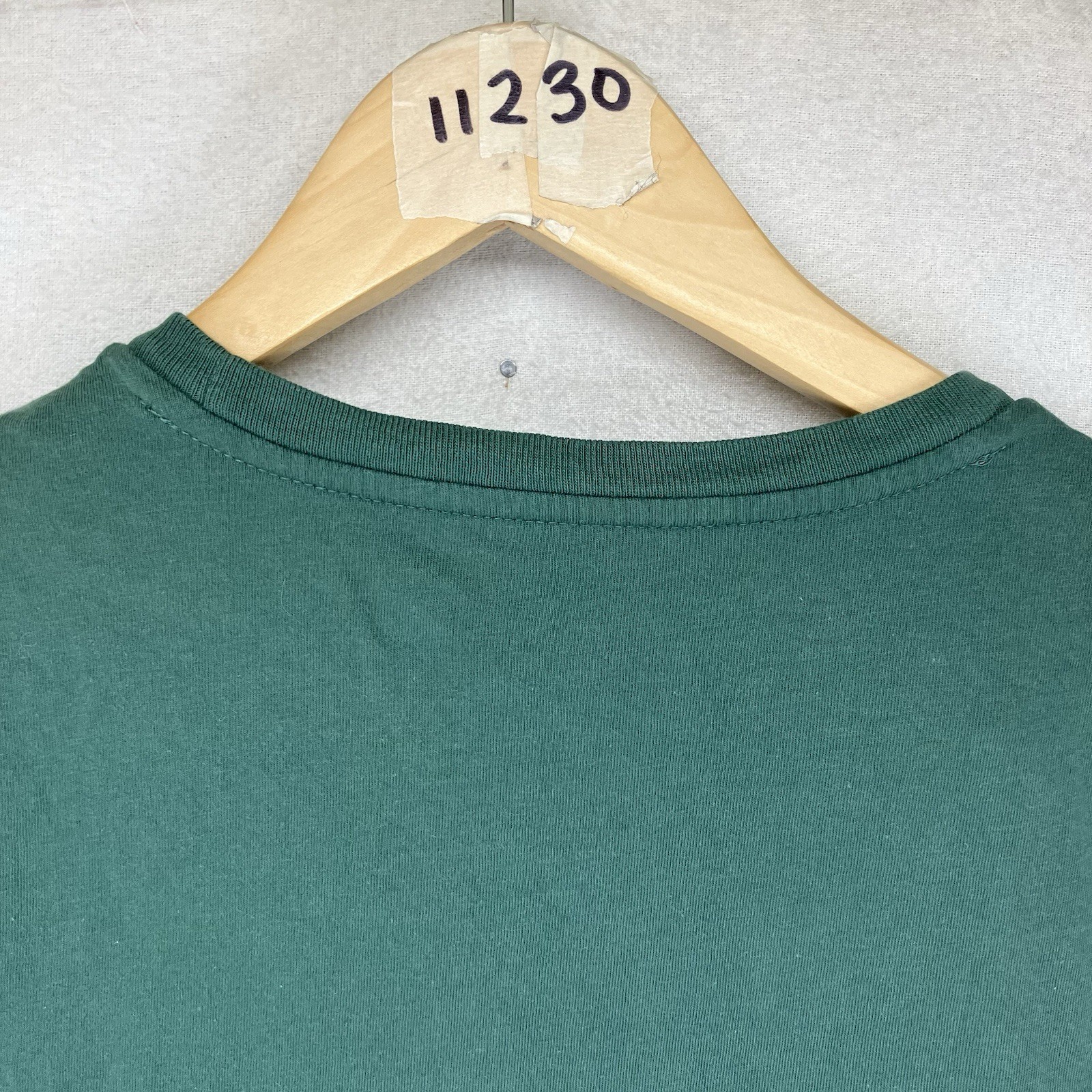 Polo Ralph Lauren Mens Tee Shirt M Green Cotton Crew Neck Logo Preppy Minimalist