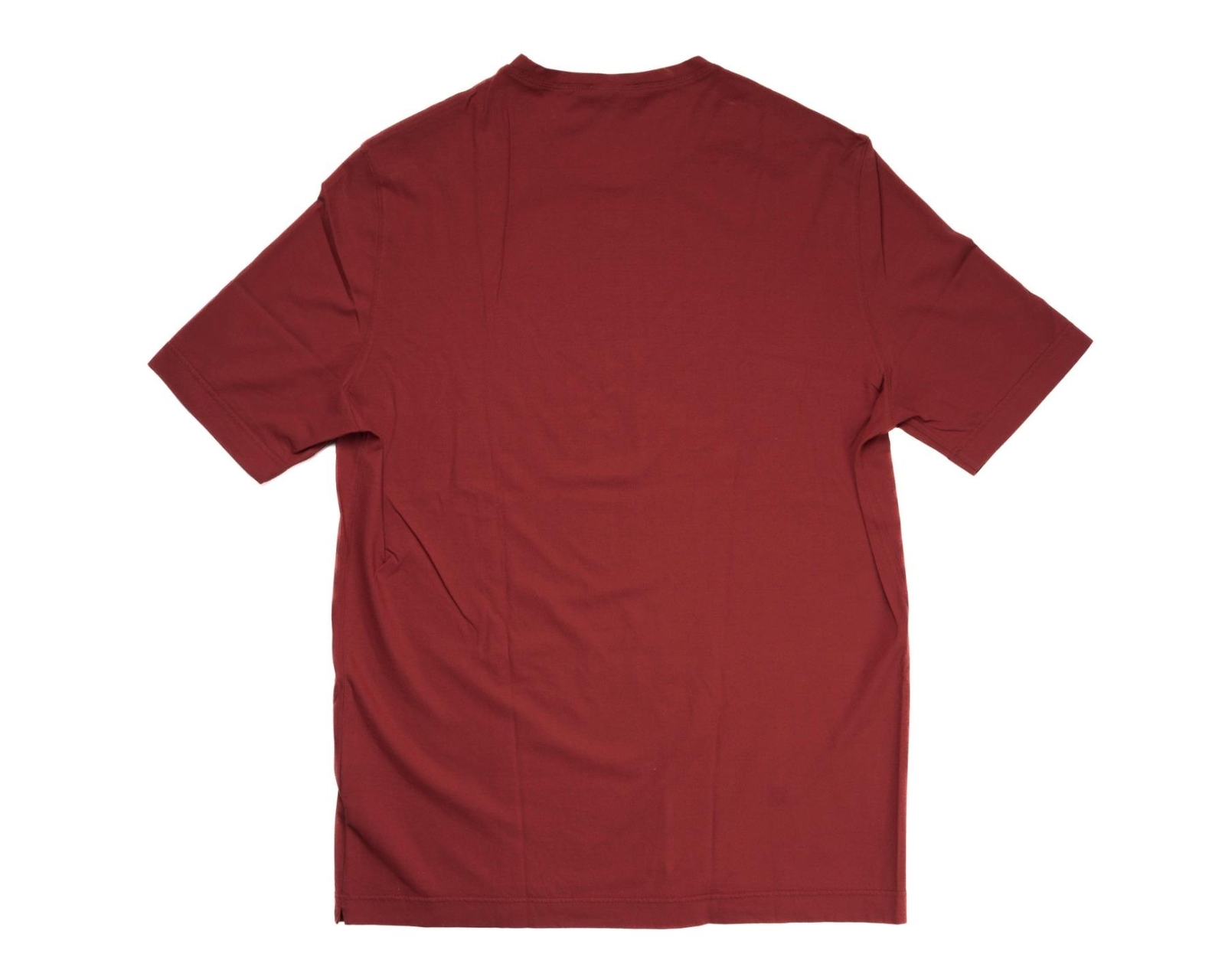 Kired by Kiton $250 Crepe Cotton Short Sleeve Brick Red Slim T-Shirt L (52 IT)