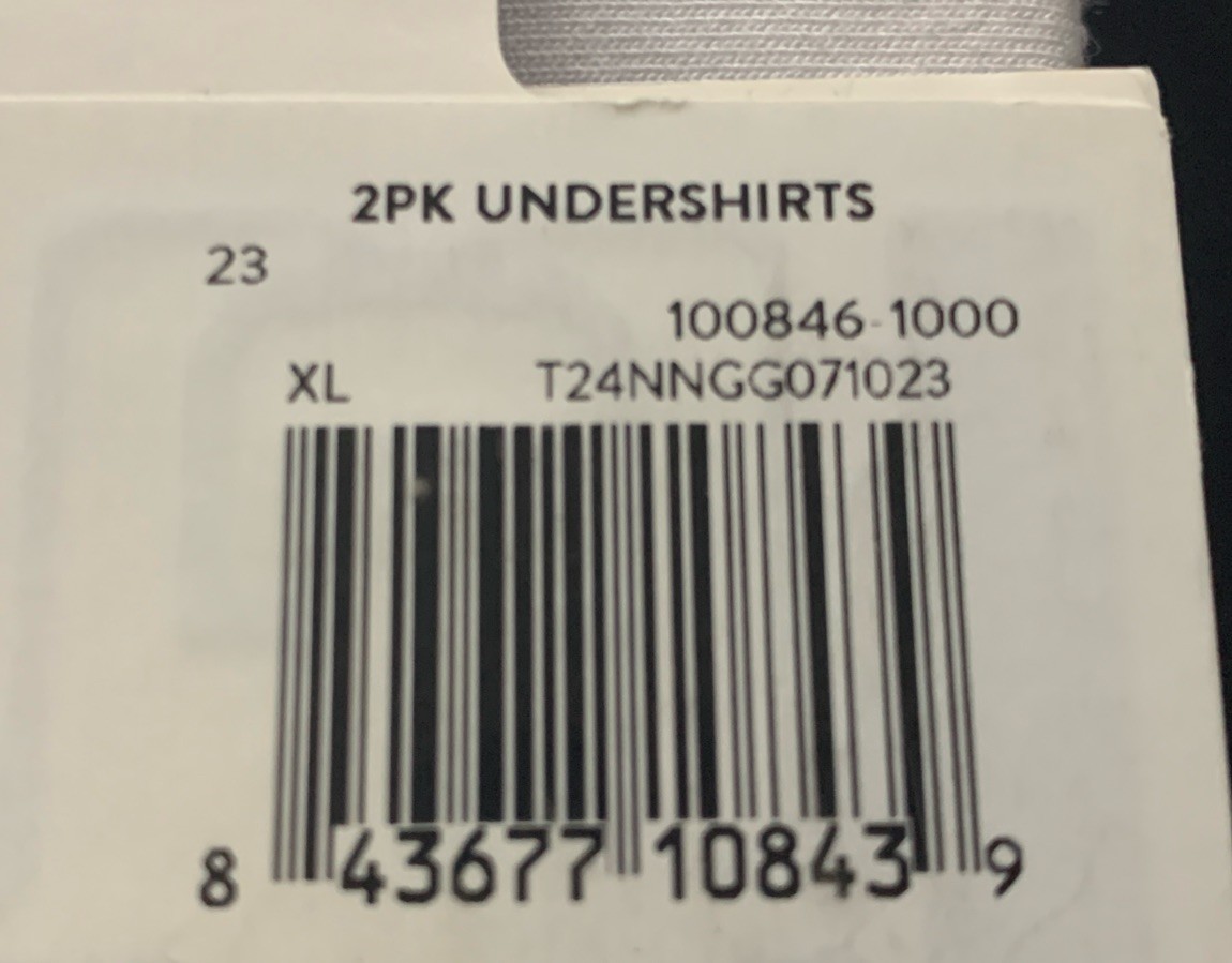 Men’s Pair of Thieves Fitted Tank Undershirt 2pk – White XL – Brand New