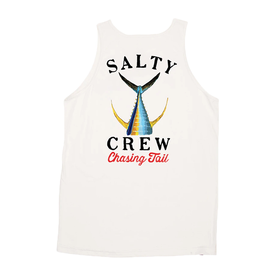 Salty Crew « Tailed » Tank Top (White) Graphic Sleeveless Tee
