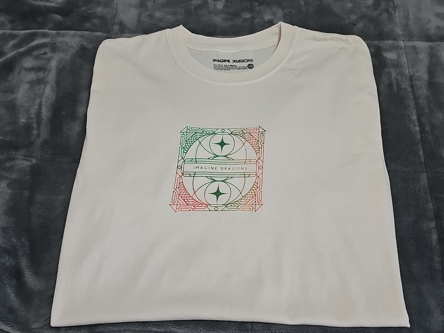 Imagine Dragons Loom Alt Merch Studio Album Unisex Ivory TShirt SZ Large