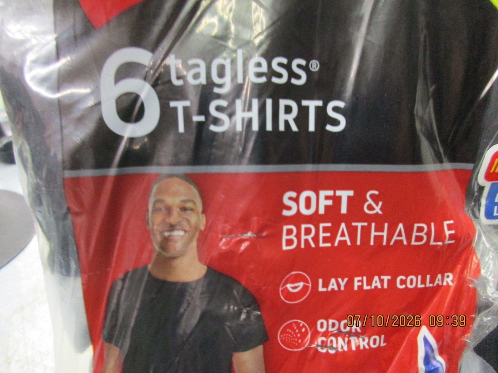 Hanes Mens 6 Pack Crew Neck T-Shirts Size XL Cool Comfort Value Pack Tagless NEW