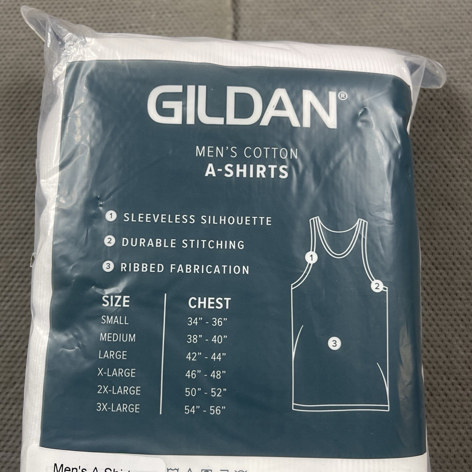 Gildan A-Shirts Mens Small-XL 6PK White Slightly Imperfect* Undershirts New