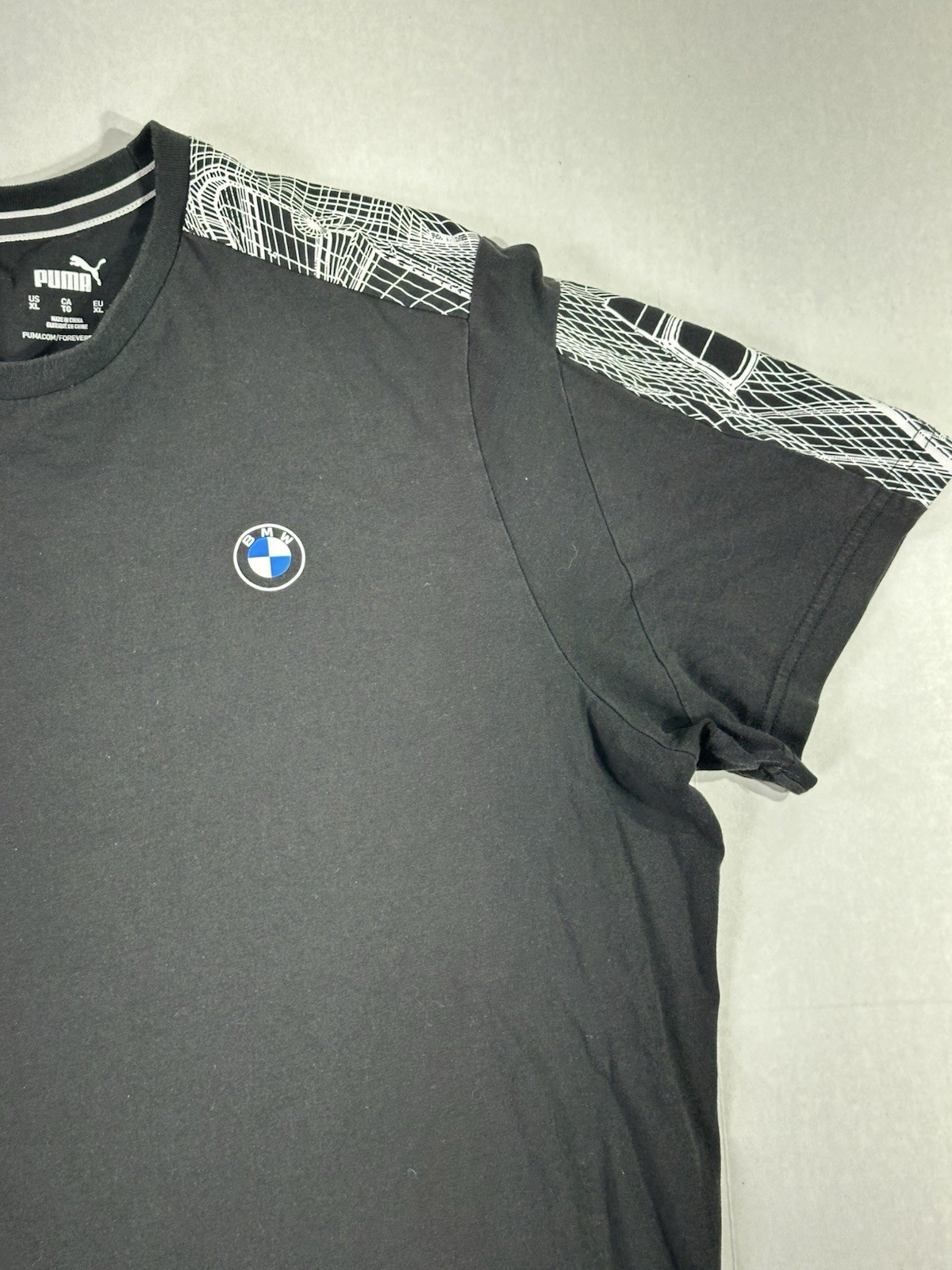 Puma BMW Motorsport T-Shirt XL Black Racing Logo Tee Men’s Streetwear