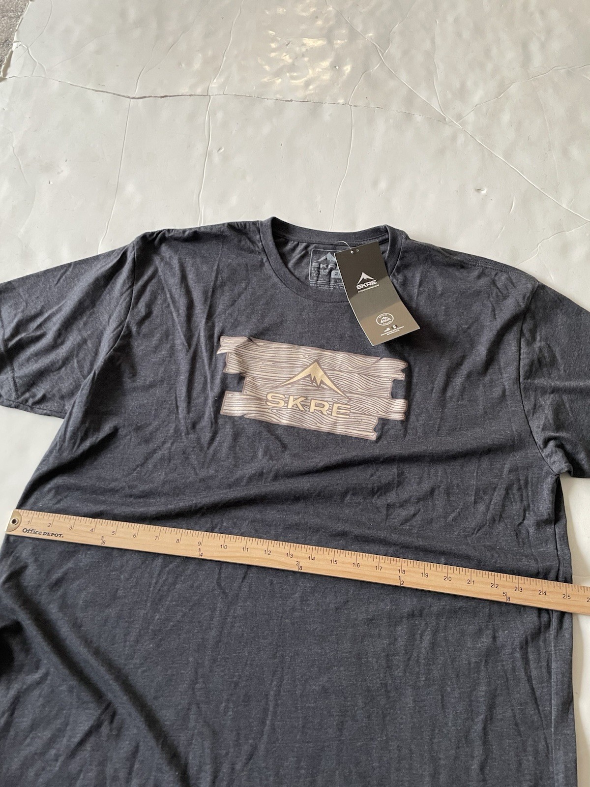 NEW Skre Gear Barnwood Logo Tee Men’s T-shirt 2XL Gray Extreme Hunting Gear