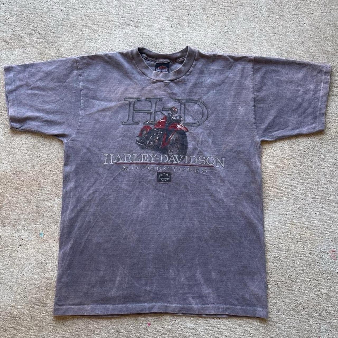 Harley Davidson Men&rsquo;s Myrtle Beach PirateBiker Graphic Shirt Gray Medium Cotton