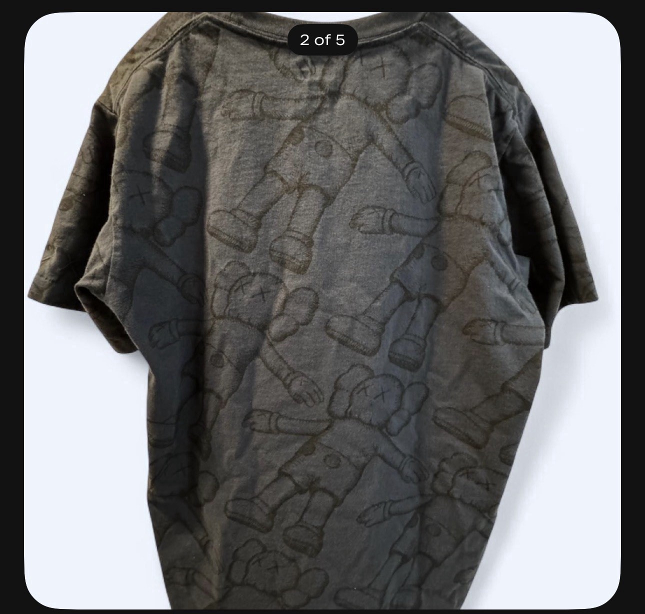 Uniqlo UT KAWS x Uniqlo Men’s Blue M Holiday Graphic Logo Crew Neck Tee