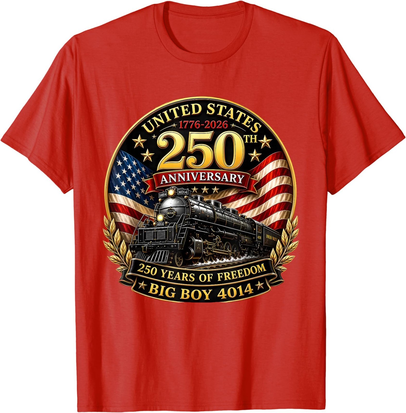 Big Boy 4014 Vintage 250 Steam Locomotive Railroad Train T-Shirt