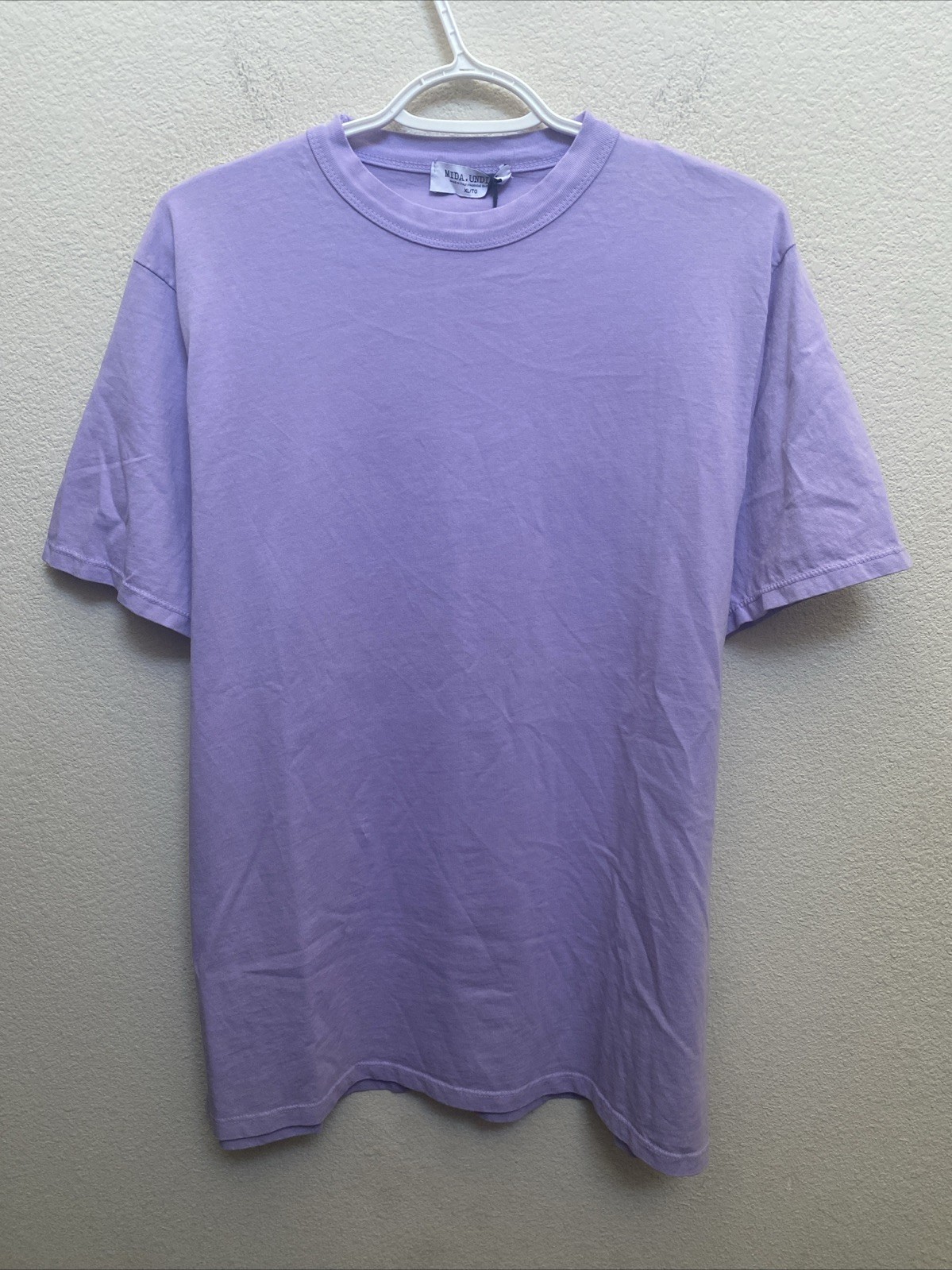 Mida Undici Italy Men&rsquo;s XL Light Purple T-Shirt Short Sleeve Crew Neck NWT