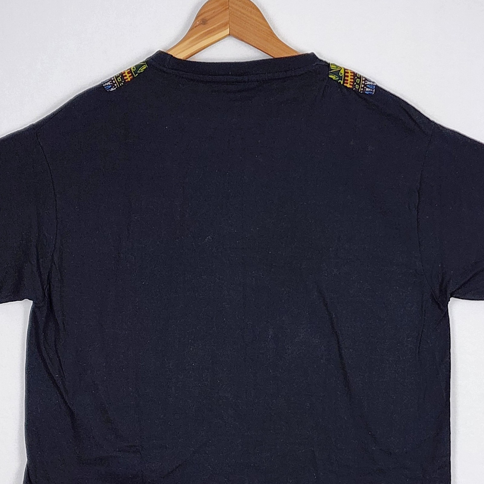 Vtg Kool Cool Black w/African Patterns Short Sleeve T-Shirt Hand Wash XXL